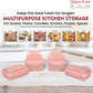 Kitchen Storage Container Set of 8 pcs (2"Clip On"SB-H90) + (2"Clip On"SB-H45) + (2"Elegant"SB-H25) + (2"Mini"SB-H44)