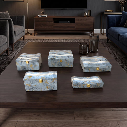 Set of 5 Pieces : (S01,P001,GreyMrbl)