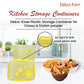Dekor-Kase BPA Free Plastic Kitchen Storage Box with Clip On Lid | Multipurpose Food Storage Container for Dry Fruits, Pulses, Rice, Grain, Wheat - Set of 1 Pcs 4700 ml