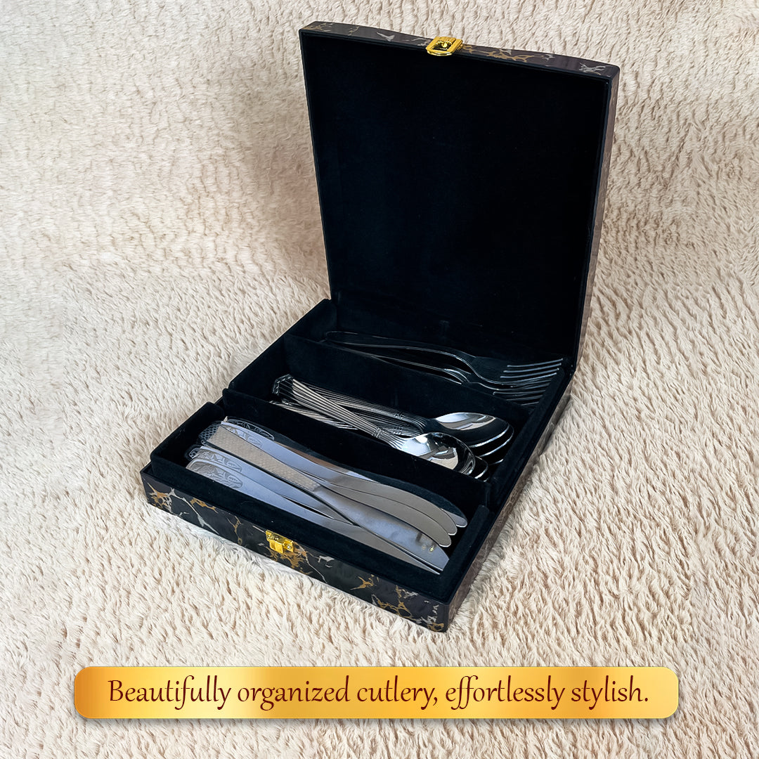 Luxury Cutlery Case (Grey)