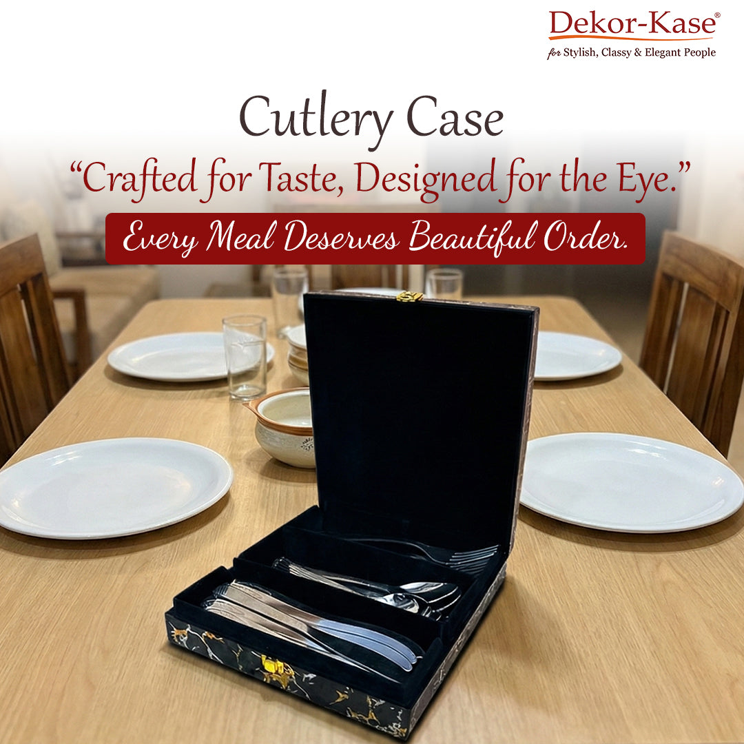 Luxury Cutlery Case (Grey)