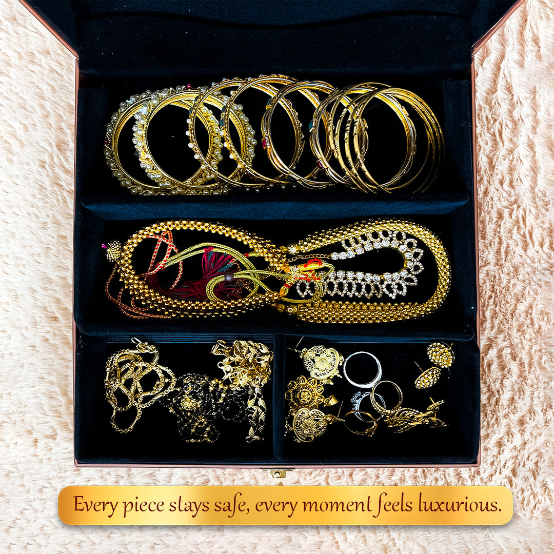 Luxury Personal Jewellery Case (Copper)