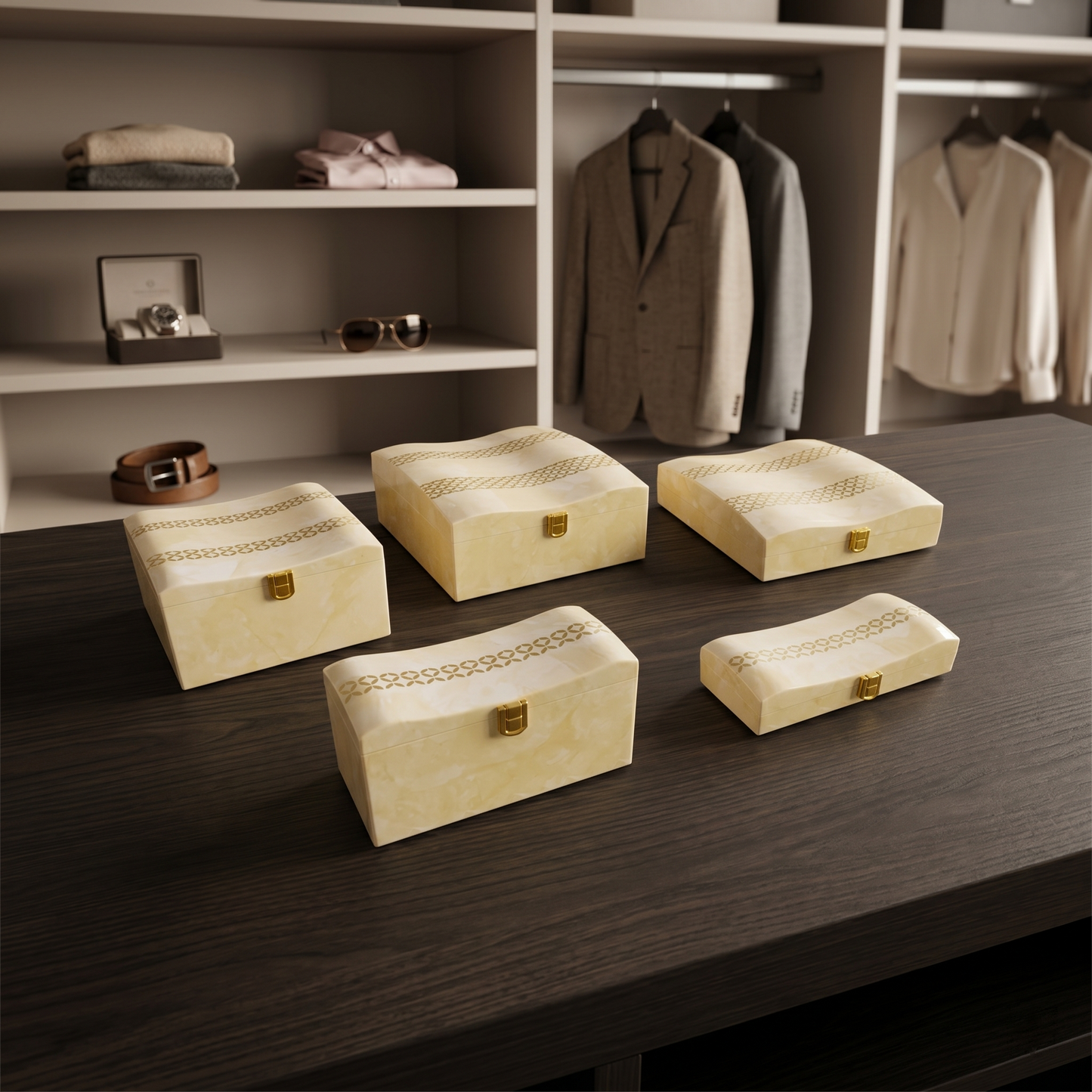 Set of 5 Pieces : (S01,P001,IvryMrbl)