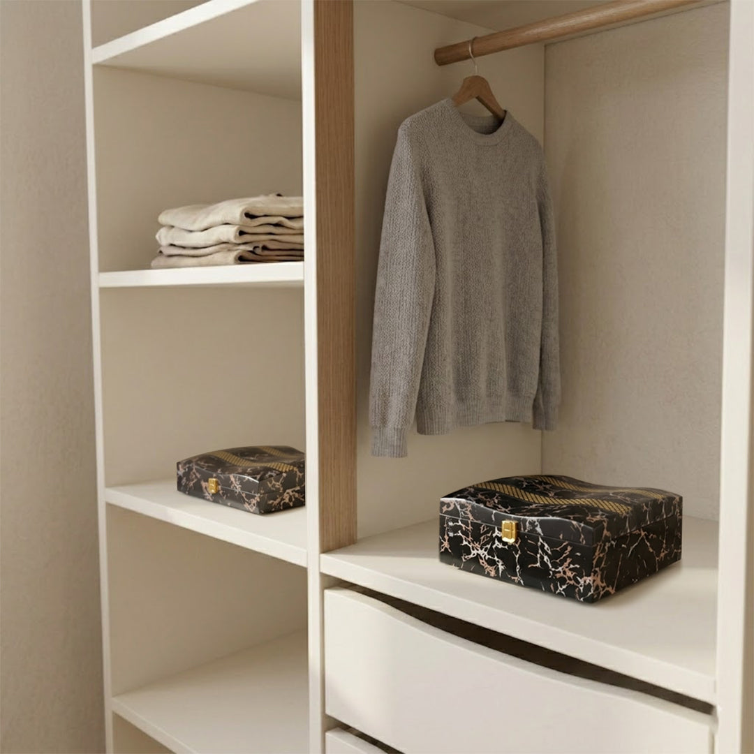 Set of 2 Pieces : (S01,P001,BlkMrbl)
