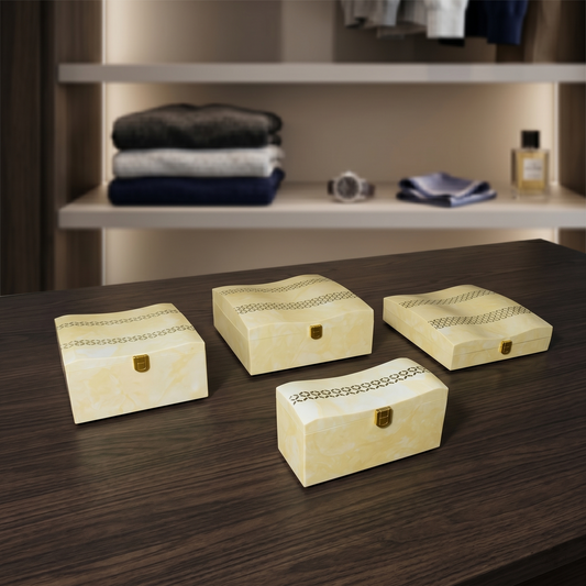 Set of 4 Pieces : (S01,P001,IvryMrbl)