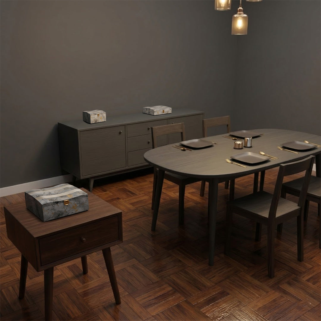 Set of 3 Pieces  : (S01,P001,GreyMrbl)
