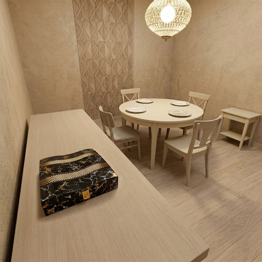 Single Piece : (250x230x60,P001,BlkMrbl)