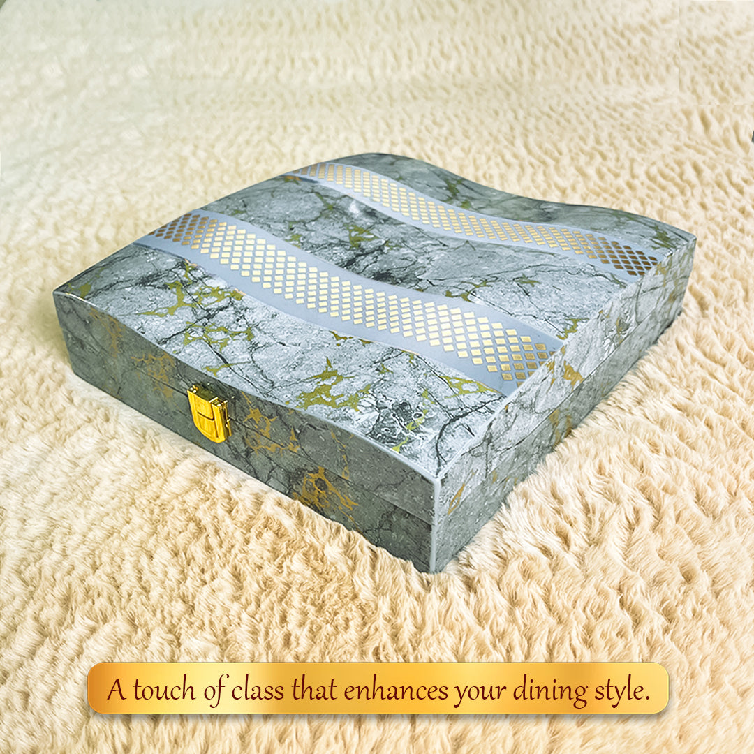 Luxury Cutlery Case (Grey)