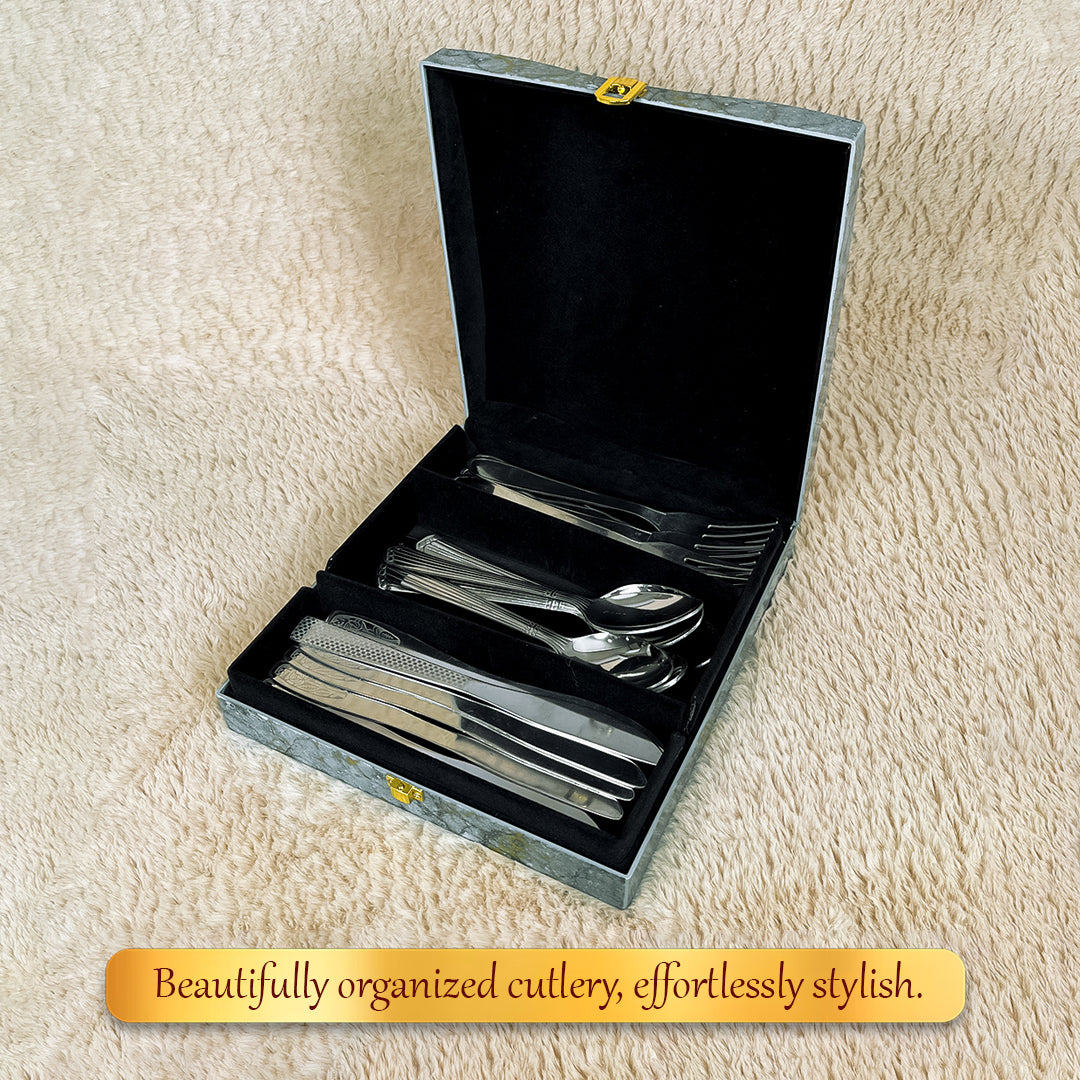 Luxury Cutlery Case (Grey)