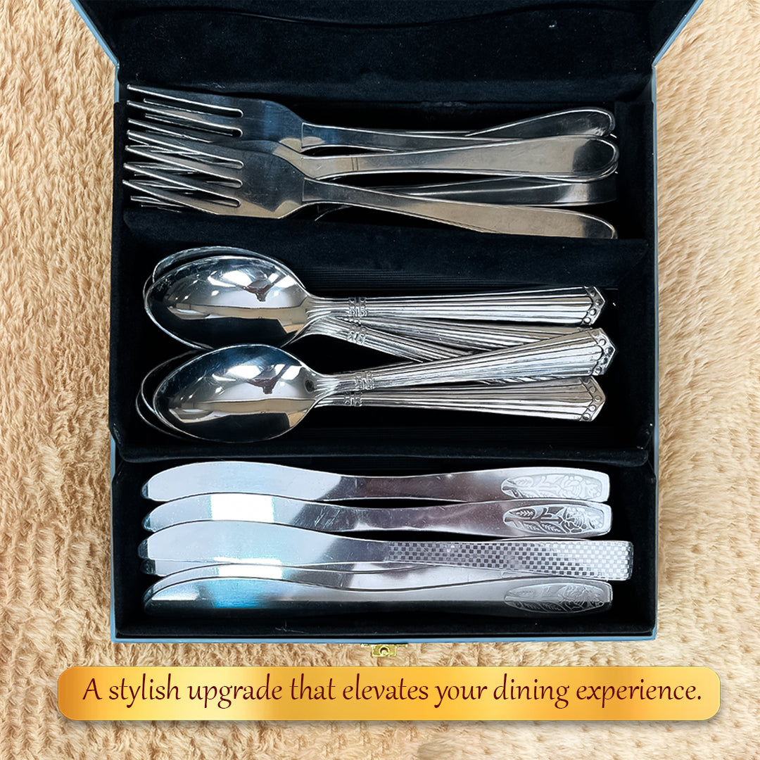 Luxury Cutlery Case (Grey)