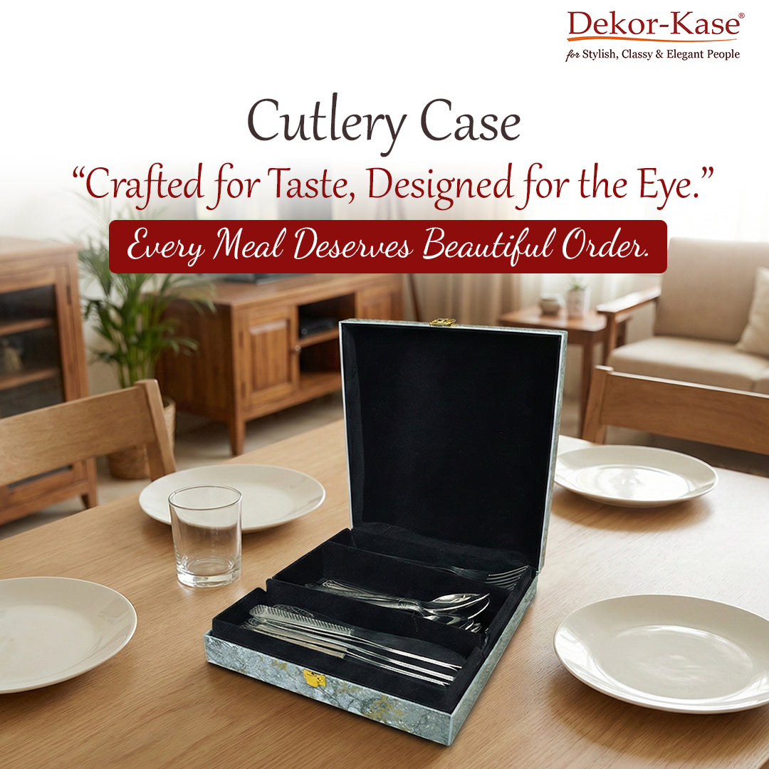 Luxury Cutlery Case (Grey)