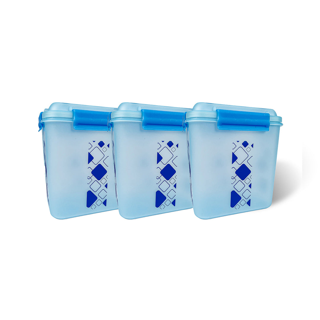 Buy 2 Get 1 Free – 3400 ml Kitchen Storage Container Set | Airtight | Dekor-Kase | BPA Free, Semi Transparent with Clip Lock Lid – Ideal for Rice, Atta, Pulses & More