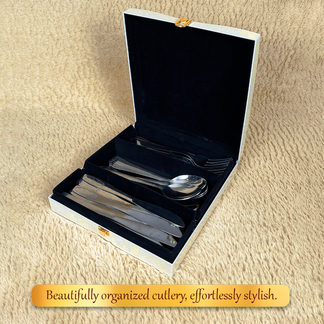 Luxury Cutlery Case (Grey)