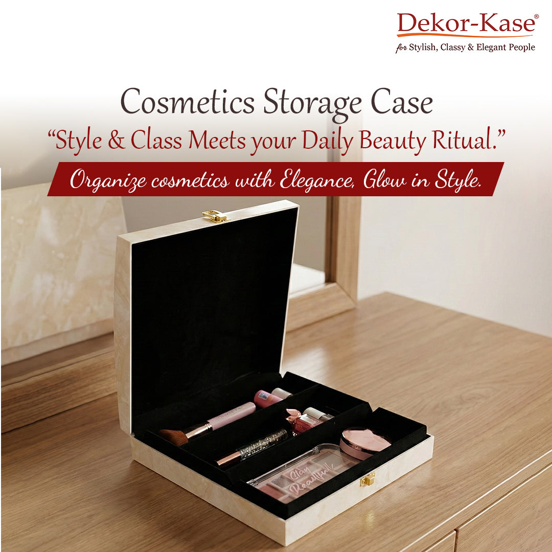 Luxury Cosmetic Cases (Ivory)