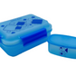 Plastic Lunch Box-Blue (Set of 2 pcs : 1 "Clip On"SB-H45 + 1 "Mini"SB-H44 )