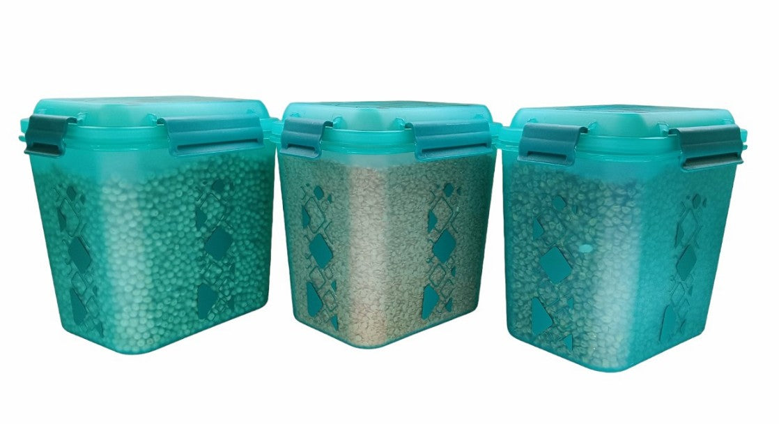 Buy 2 Get 1 Free – 3400 ml Kitchen Storage Container Set | Airtight | Dekor-Kase | BPA Free, Semi Transparent with Clip Lock Lid – Ideal for Rice, Atta, Pulses & More