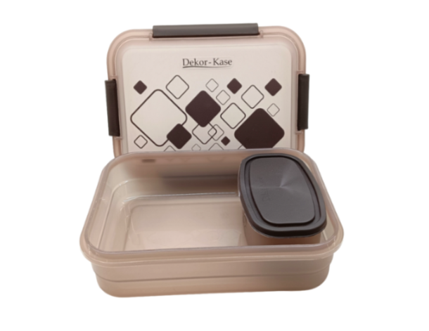 Plastic Lunch Box-Blue (Set of 2 pcs : 1 "Clip On"SB-H45 + 1 "Mini"SB-H44 )