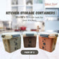 Buy 2 Get 1 Free – 3400 ml Kitchen Storage Container Set | Airtight | Dekor-Kase | BPA Free, Semi Transparent with Clip Lock Lid – Ideal for Rice, Atta, Pulses & More