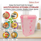 Dekor-Kase BPA Free Plastic Kitchen Storage Box with Clip On Lid | Multipurpose Food Storage Container for Dry Fruits, Pulses, Rice, Grain, Wheat - Set of 1 Pcs 4700 ml