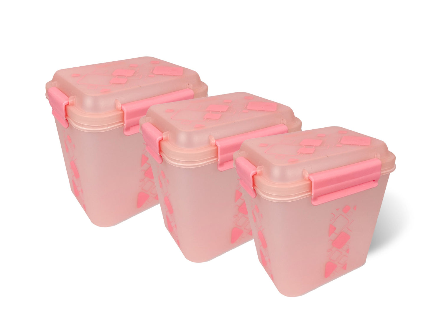 Buy 2 Get 1 Free – 3400 ml Kitchen Storage Container Set | Airtight | Dekor-Kase | BPA Free, Semi Transparent with Clip Lock Lid – Ideal for Rice, Atta, Pulses & More