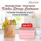 Kitchen Storage Box Set (3 "Elegant"SB-H25)