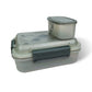 Plastic Lunch Box-Blue (Set of 2 pcs : 1 "Clip On"SB-H45 + 1 "Mini"SB-H44 )