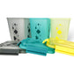 Buy 2 Get 1 Free – 3400 ml Kitchen Storage Container Set | Airtight | Dekor-Kase | BPA Free, Semi Transparent with Clip Lock Lid – Ideal for Rice, Atta, Pulses & More (Brown-Blue-Pink)