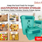 Airtight Kitchen Storage Container Set – 3 pcs (4700 ml, 3400 ml, 1900 ml) | BPA-Free | Food Grade | Dry Food & Grain Organizer
