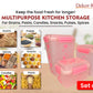 Airtight Kitchen Storage Container Set – 3 pcs (4700 ml, 3400 ml, 1900 ml) | BPA-Free | Food Grade | Dry Food & Grain Organizer