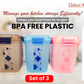 Buy 2 Get 1 Free – 3400 ml Kitchen Storage Container Set | Airtight | Dekor-Kase | BPA Free, Semi Transparent with Clip Lock Lid – Ideal for Rice, Atta, Pulses & More (Brown-Blue-Pink)