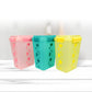 Buy 2 Get 1 Free – 4700 ml Kitchen Storage Container Set | Airtight | Dekor-Kase | BPA Free, Semi Transparent with Clip Lock Lid – Ideal for Rice, Atta, Pulses & More (Yellow-Green-Pink)