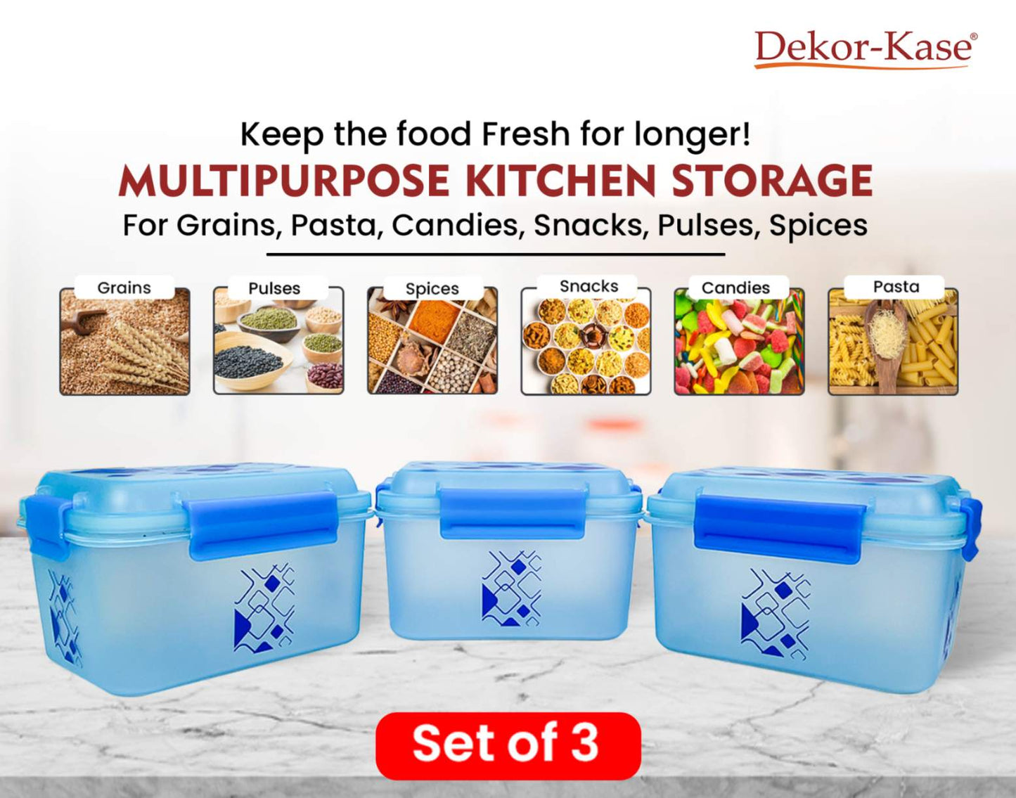 Kitchen Storage Box (3 "Clip On"SB-H90)