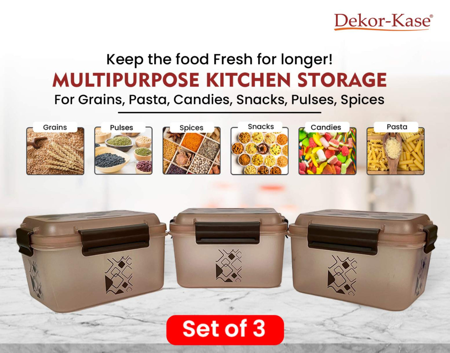 Kitchen Storage Box (3 "Clip On"SB-H90)