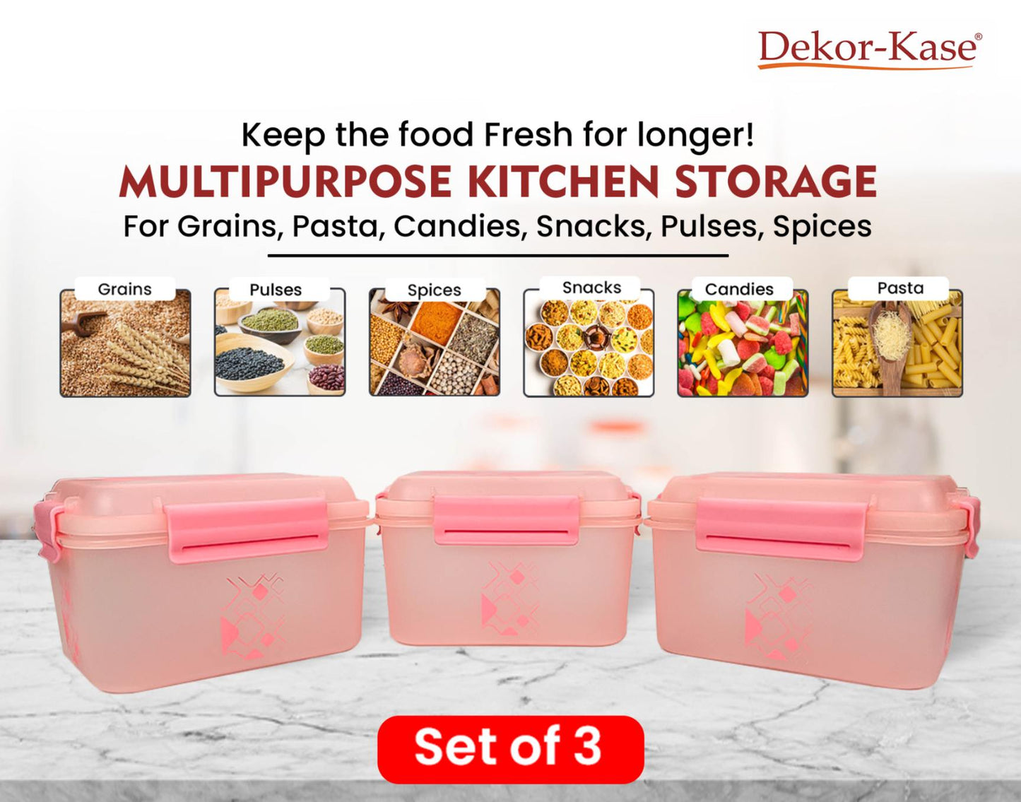 Kitchen Storage Box (3 "Clip On"SB-H90)
