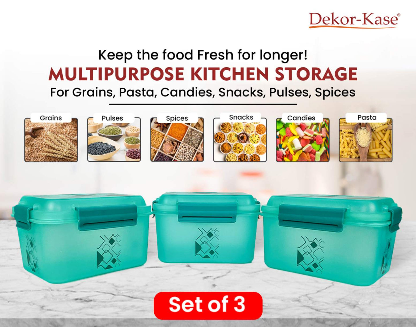 Kitchen Storage Box (3 "Clip On"SB-H90)