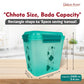 Buy 2 Get 1 Free – 3400 ml Kitchen Storage Container Set | Airtight | Dekor-Kase | BPA Free, Semi Transparent with Clip Lock Lid – Ideal for Rice, Atta, Pulses & More