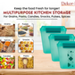 Buy 2 Get 1 Free – 3400 ml Kitchen Storage Container Set | Airtight | Dekor-Kase | BPA Free, Semi Transparent with Clip Lock Lid – Ideal for Rice, Atta, Pulses & More