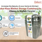 Buy 2 Get 1 Free – 3400 ml Kitchen Storage Container Set | Airtight | Dekor-Kase | BPA Free, Semi Transparent with Clip Lock Lid – Ideal for Rice, Atta, Pulses & More