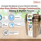 Buy 2 Get 1 Free – 3400 ml Kitchen Storage Container Set | Airtight | Dekor-Kase | BPA Free, Semi Transparent with Clip Lock Lid – Ideal for Rice, Atta, Pulses & More