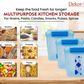 Buy 2 Get 1 Free – 3400 ml Kitchen Storage Container Set | Airtight | Dekor-Kase | BPA Free, Semi Transparent with Clip Lock Lid – Ideal for Rice, Atta, Pulses & More