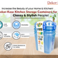 Buy 2 Get 1 Free – 3400 ml Kitchen Storage Container Set | Airtight | Dekor-Kase | BPA Free, Semi Transparent with Clip Lock Lid – Ideal for Rice, Atta, Pulses & More