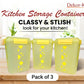 Buy 2 Get 1 Free – 4700 ml Kitchen Storage Container Set | Airtight | Dekor-Kase | BPA Free, Semi Transparent with Clip Lock Lid – Ideal for Rice, Atta, Pulses & More