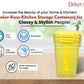 Buy 2 Get 1 Free – 4700 ml Kitchen Storage Container Set | Airtight | Dekor-Kase | BPA Free, Semi Transparent with Clip Lock Lid – Ideal for Rice, Atta, Pulses & More