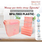 Dekor-Kase 7-Piece Semi-Transparent Airtight Storage Container Set – 190ml x 3, 350ml x 3, 3400ml x 1 (with Silicone Ring) – BPA-Free