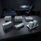 Set of 6 Pieces : (S01,P001,GreyMrbl)