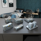 Set of 6 Pieces : (S01,P001,GreyMrbl)