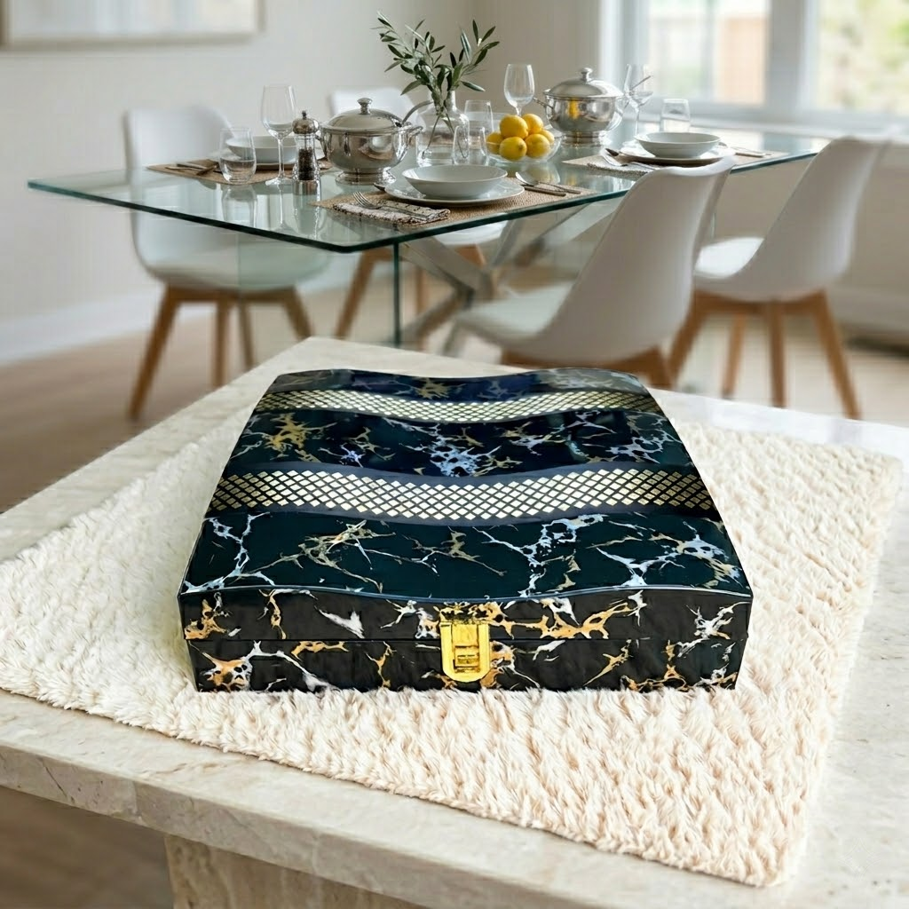 Single Piece : (250x230x60,P001,BlkMrbl)