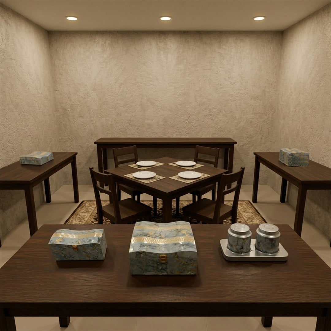 Set of 5 Pieces  : (S01,P001,GreyMrbl)