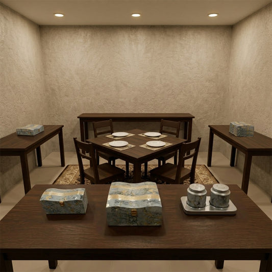 Set of 5 Pieces  : (S01,P001,GreyMrbl)