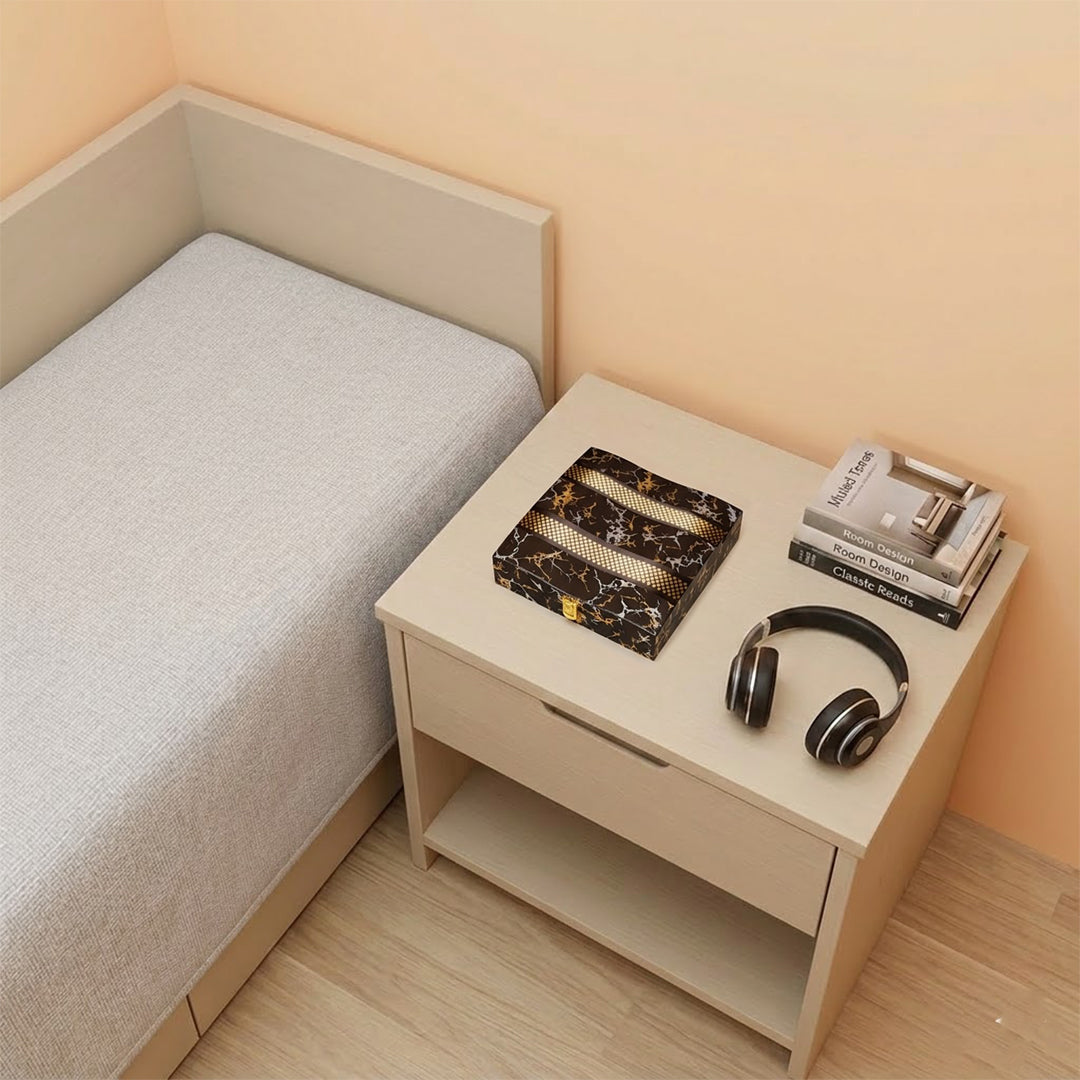 Single Piece : (250x230x60,P001,BlkMrbl)